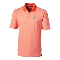 Men's Cutter & Buck Orange New York Mets Big & Tall Forge Tonal Stripe Polo
