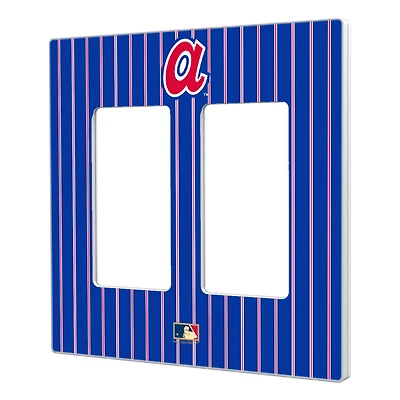 Atlanta Braves Cooperstown Pinstripe Double Rocker Light Switch Plate