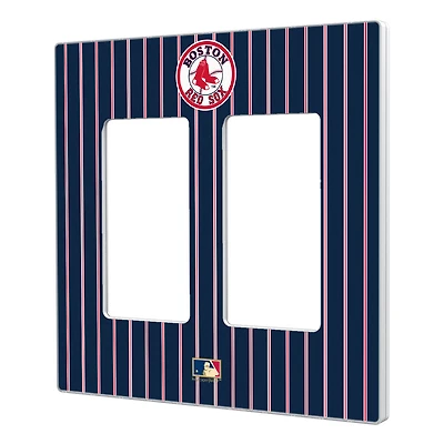 Boston Red Sox 1976-2008 Cooperstown Pinstripe Double Rocker Light Switch Plate