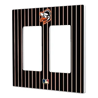 Baltimore Orioles - Cooperstown Pinstripe Double Rocker Light Switch Plate