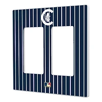 Chicago Cubs Cooperstown Pinstripe Double Rocker Light Switch Plate