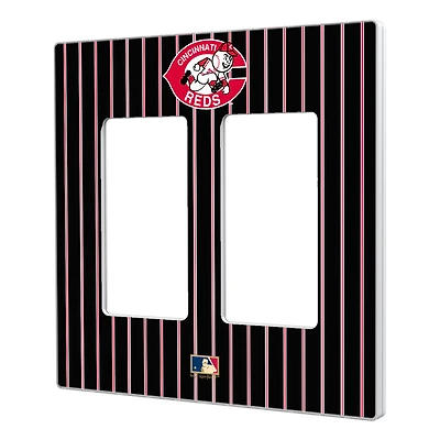 Cincinnati Reds 1978-1992 Cooperstown Pinstripe Double Rocker Light Switch Plate