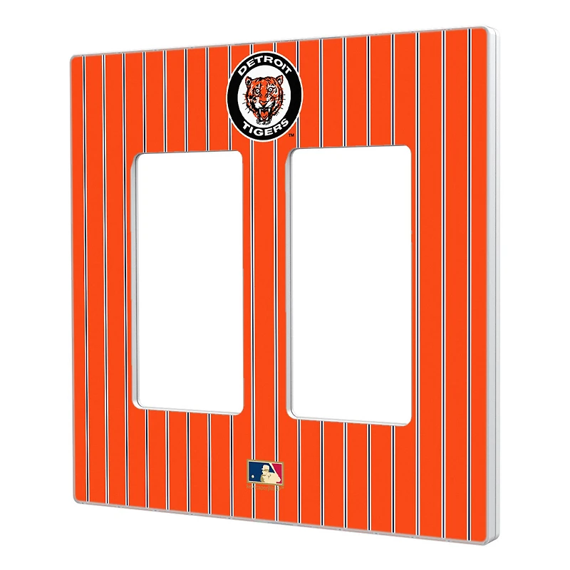 Detroit Tigers 1961-1963 Cooperstown Pinstripe Double Rocker Light Switch Plate