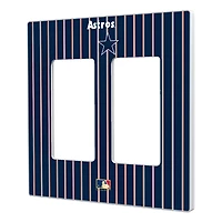 Houston Astros 1975-1981 Cooperstown Pinstripe Double Rocker Light Switch Plate