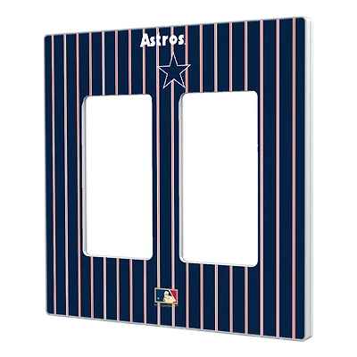 Houston Astros 1975-1981 Cooperstown Pinstripe Double Rocker Light Switch Plate