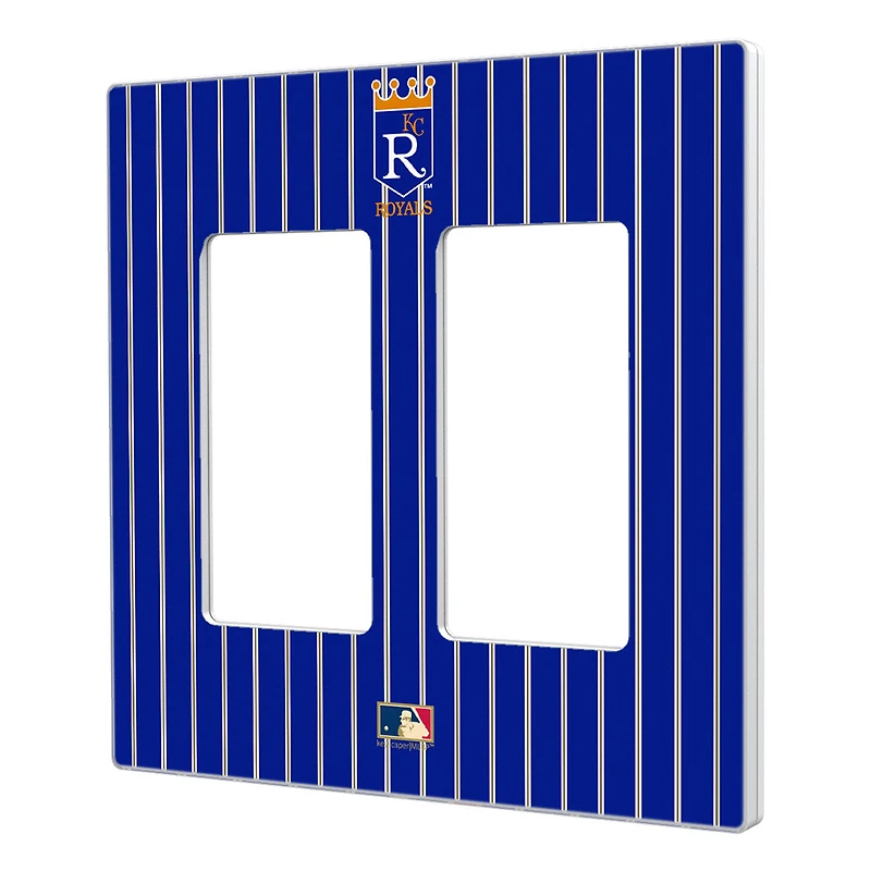 Kansas City Royals 1969-1978 Cooperstown Pinstripe Double Rocker Light Switch Plate