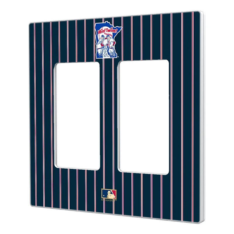 Minnesota Twins 1976-1986 Cooperstown Pinstripe Double Rocker Light Switch Plate