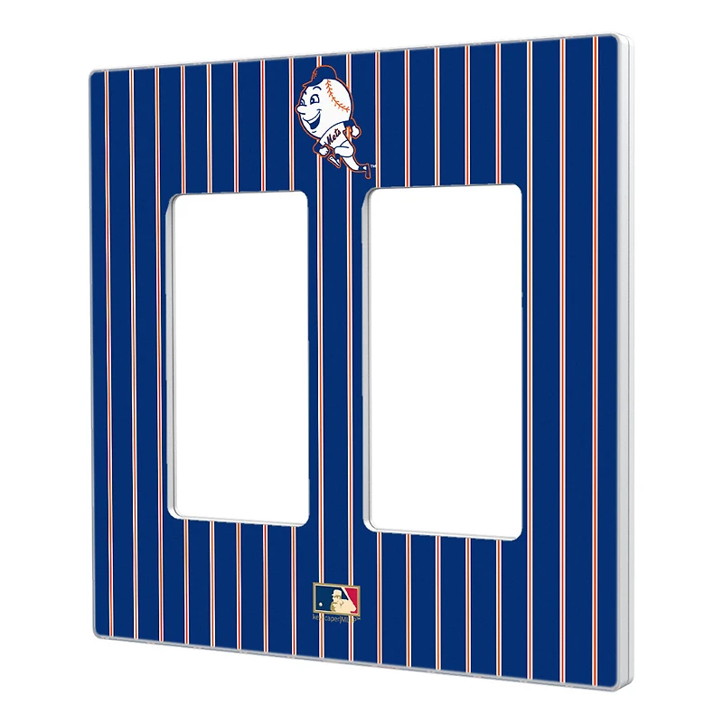 New York Mets 2014 Cooperstown Pinstripe Double Rocker Light Switch Plate