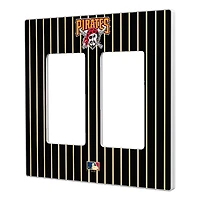 Pittsburgh Pirates - Cooperstown Pinstripe Double Rocker Light Switch Plate