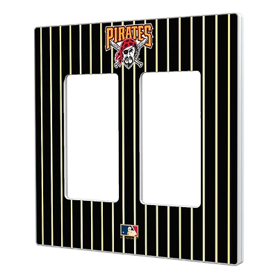 Pittsburgh Pirates - Cooperstown Pinstripe Double Rocker Light Switch Plate