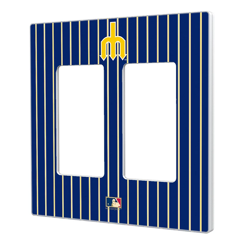 Seattle Mariners - Cooperstown Pinstripe Double Rocker Light Switch Plate