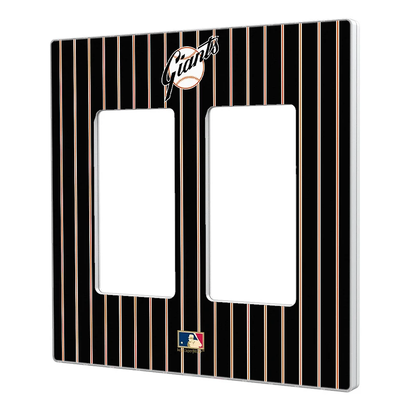 San Francisco Giants 1958-1967 Cooperstown Pinstripe Double Rocker Light Switch Plate