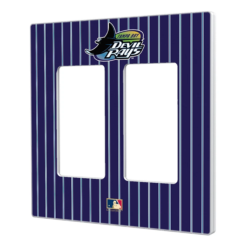 Tampa Bay Rays 1998-2000 Cooperstown Pinstripe Double Rocker Light Switch Plate