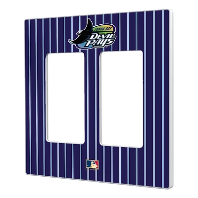 Tampa Bay Rays 1998-2000 Cooperstown Pinstripe Double Rocker Light Switch Plate