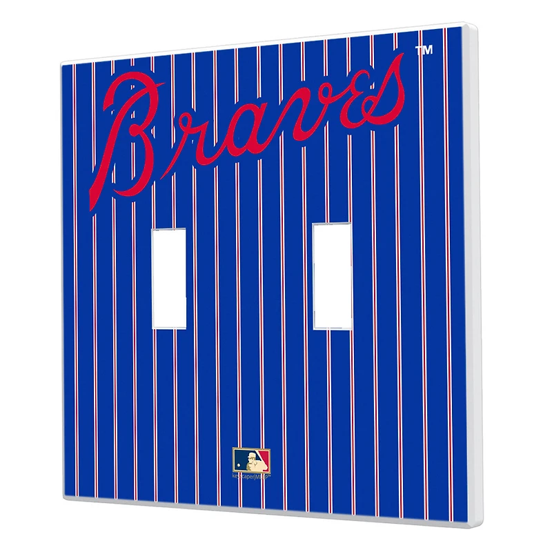 Atlanta Braves 2012 Cooperstown Pinstripe Double Toggle Light Switch Plate