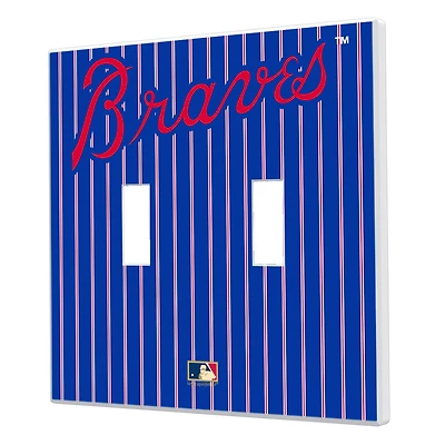 Atlanta Braves 2012 Cooperstown Pinstripe Double Toggle Light Switch Plate