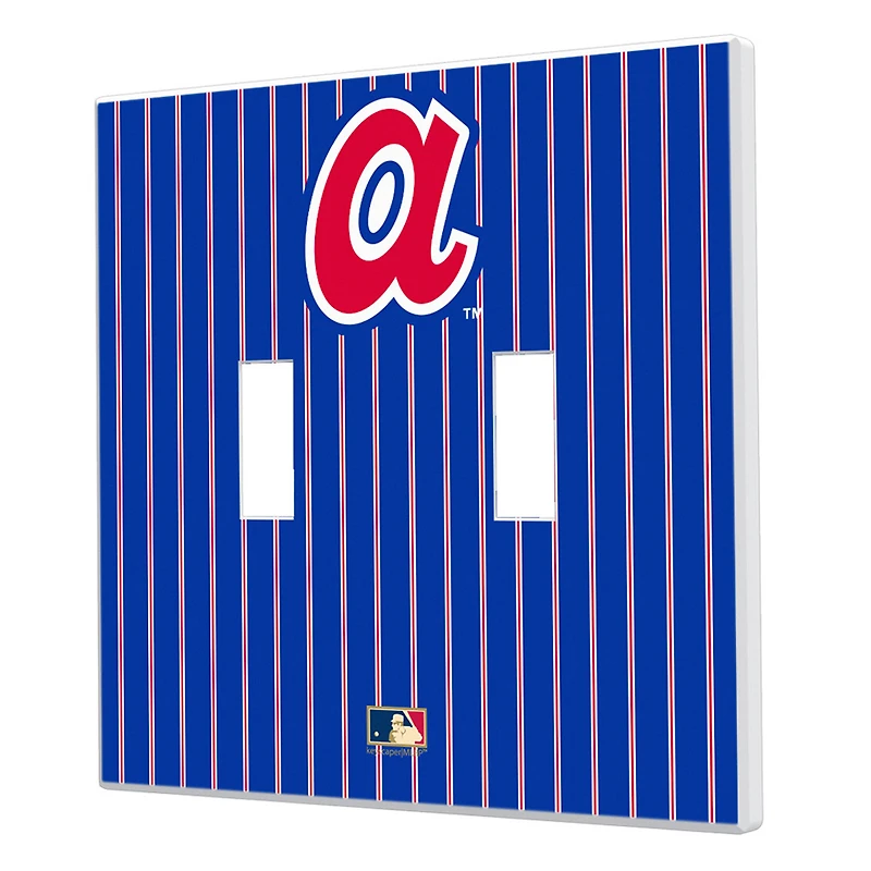 Atlanta Braves 1972- Cooperstown Pinstripe Double Toggle Light Switch Plate