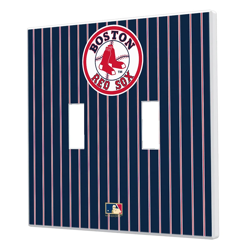 Boston Red Sox - Cooperstown Pinstripe Double Toggle Light Switch Plate