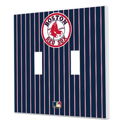 Boston Red Sox 1976-2008 Cooperstown Pinstripe Double Toggle Light Switch Plate