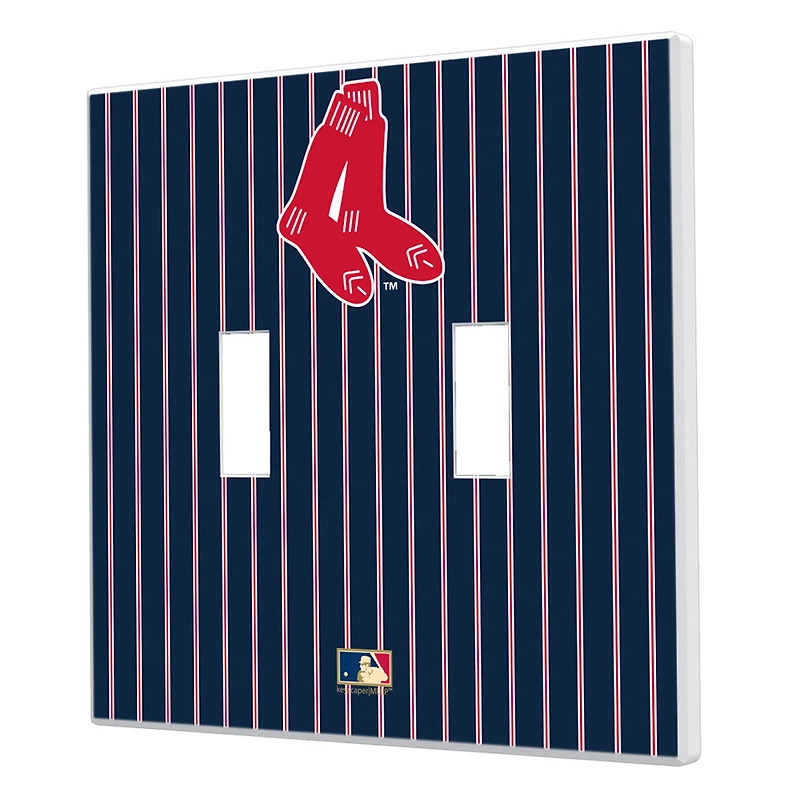 Boston Red Sox - Cooperstown Pinstripe Double Toggle Light Switch Plate