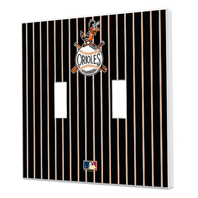 Baltimore Orioles 1954-1963 Cooperstown Pinstripe Double Toggle Light Switch Plate