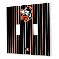 Baltimore Orioles - Cooperstown Pinstripe Double Toggle Light Switch Plate