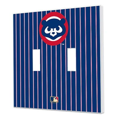 Chicago Cubs 1979 Cooperstown Pinstripe Double Toggle Light Switch Plate