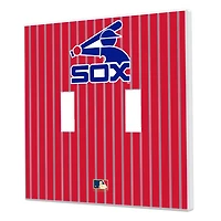 Chicago White Sox 1976-1981 Cooperstown Pinstripe Double Toggle Light Switch Plate