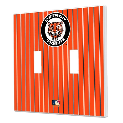 Detroit Tigers 1961-1963 Cooperstown Pinstripe Double Toggle Light Switch Plate