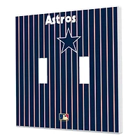 Houston Astros 1975-1981 Cooperstown Pinstripe Double Toggle Light Switch Plate