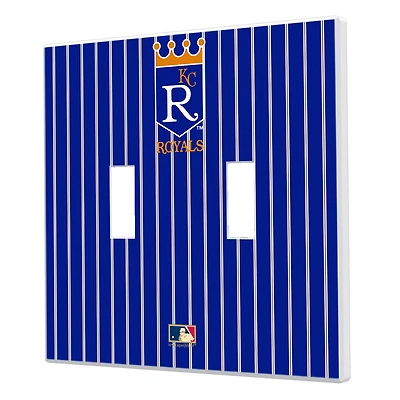 Kansas City Royals 1969-1978 Cooperstown Pinstripe Double Toggle Light Switch Plate
