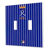 Kansas City Royals 1969-1978 Cooperstown Pinstripe Double Toggle Light Switch Plate