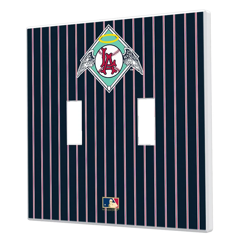Los Angeles Angels 1961-1965 Cooperstown Pinstripe Double Toggle Light Switch Plate