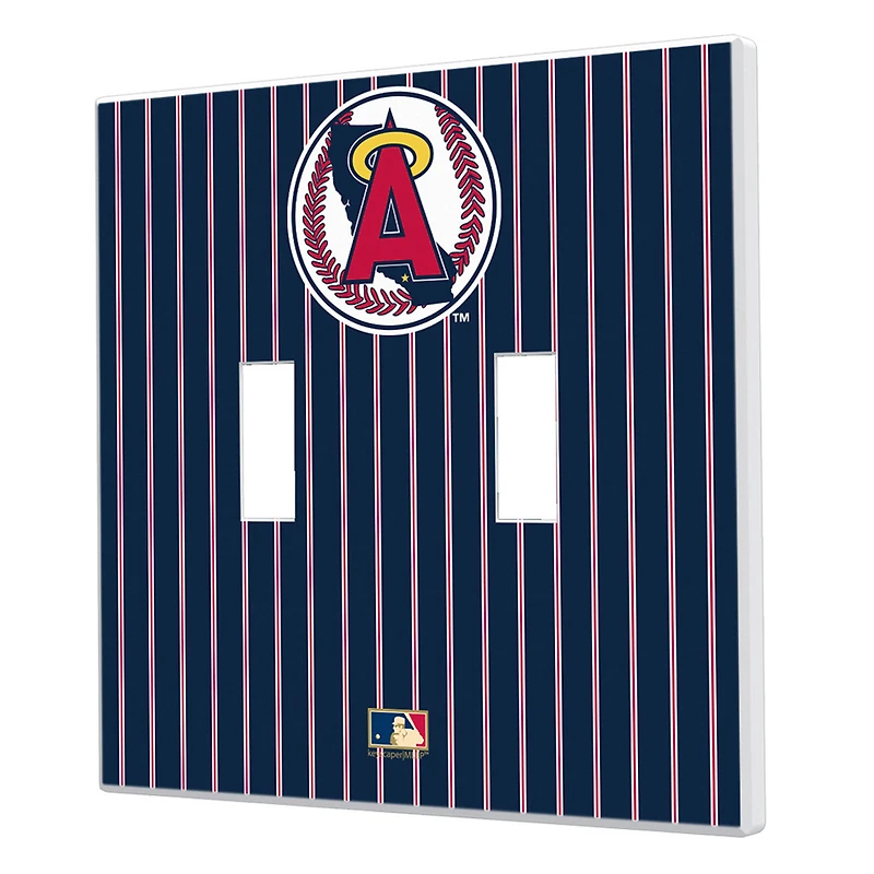 Los Angeles Angels Cooperstown Pinstripe Double Toggle Light Switch Plate