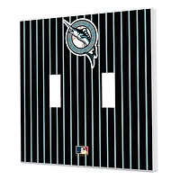 Miami Marlins 1993-2011 Cooperstown Pinstripe Double Toggle Light Switch Plate