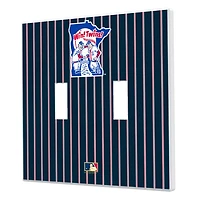 Minnesota Twins 1976-1986 Cooperstown Pinstripe Double Toggle Light Switch Plate