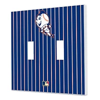 New York Mets 2014 Cooperstown Pinstripe Double Toggle Light Switch Plate