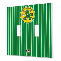 Athletics 1971-1981 Cooperstown Pinstripe Double Toggle Light Switch Plate