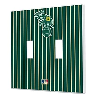 Athletics 1988 Cooperstown Pinstripe Double Toggle Light Switch Plate