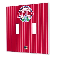 Philadelphia Phillies 1984-1991 Cooperstown Pinstripe Double Toggle Light Switch Plate