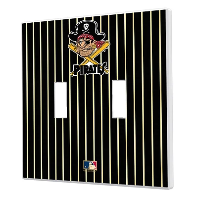 Pittsburgh Pirates 1958-1966 Cooperstown Pinstripe Double Toggle Light Switch Plate