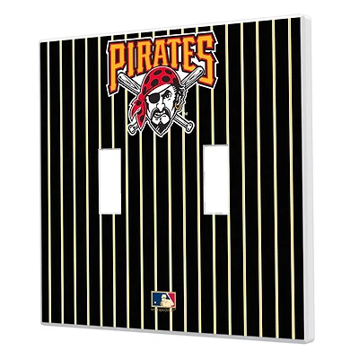 Pittsburgh Pirates - Cooperstown Pinstripe Double Toggle Light Switch Plate
