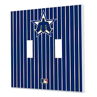 Seattle Mariners 1981-1986 Cooperstown Pinstripe Double Toggle Light Switch Plate