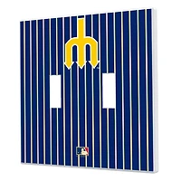 Seattle Mariners - Cooperstown Pinstripe Double Toggle Light Switch Plate