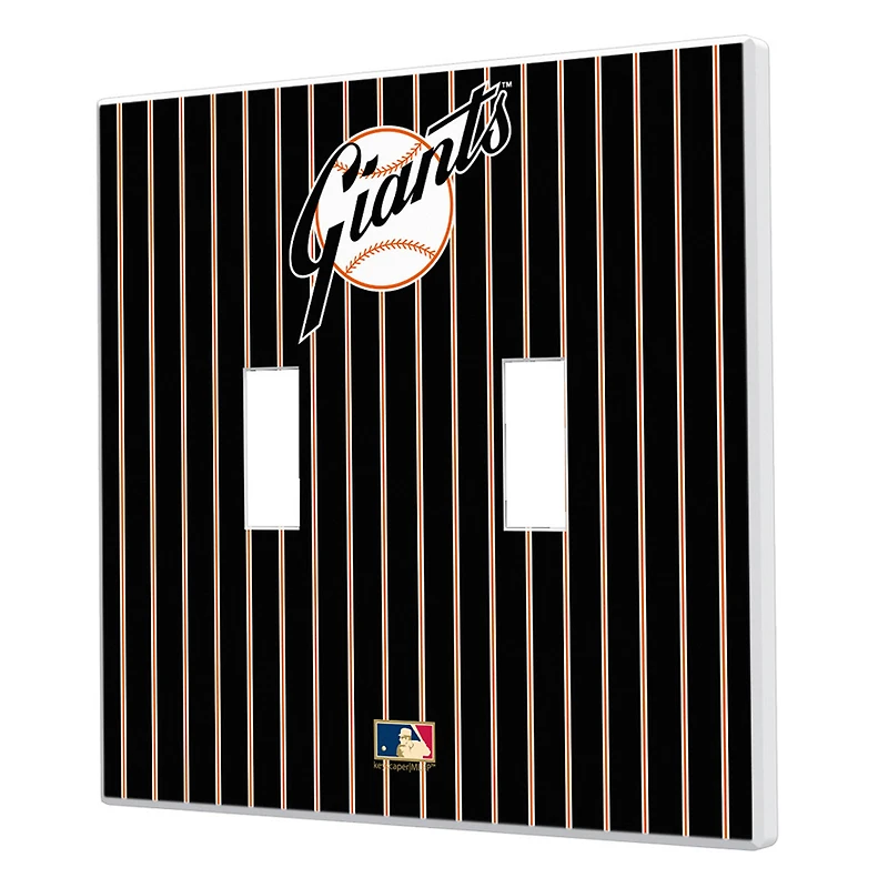 San Francisco Giants 1958-1967 Cooperstown Pinstripe Double Toggle Light Switch Plate