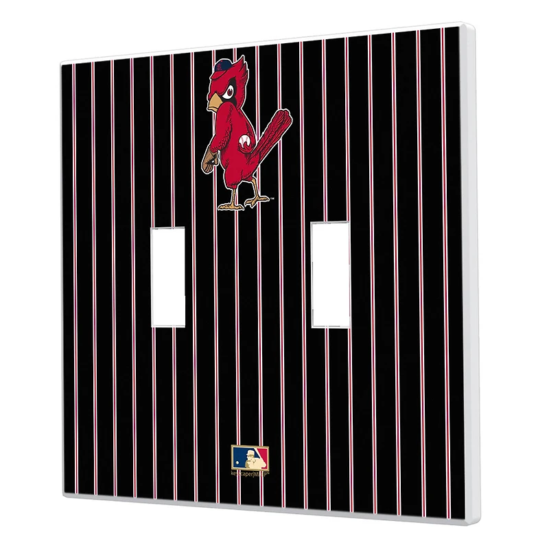 St. Louis Cardinals - Cooperstown Pinstripe Double Toggle Light Switch Plate