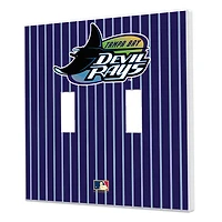 Tampa Bay Rays 1998-2000 Cooperstown Pinstripe Double Toggle Light Switch Plate