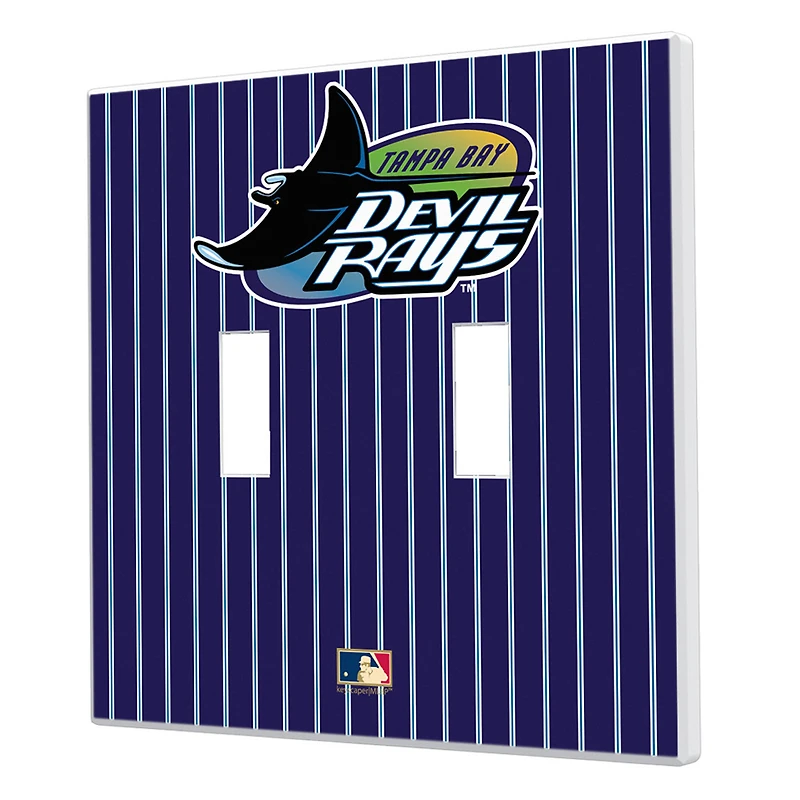 Tampa Bay Rays 1998-2000 Cooperstown Pinstripe Double Toggle Light Switch Plate