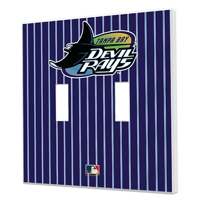 Tampa Bay Rays 1998-2000 Cooperstown Pinstripe Double Toggle Light Switch Plate