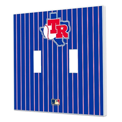 Texas Rangers 1981-1983 Cooperstown Pinstripe Double Toggle Light Switch Plate